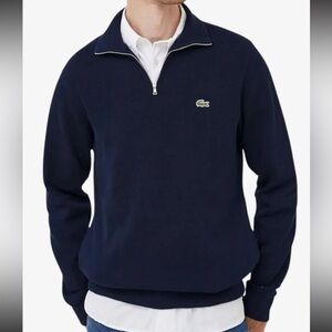 Lacoste Man Sweatshirt 1/2 Zip Cotton Art size 6